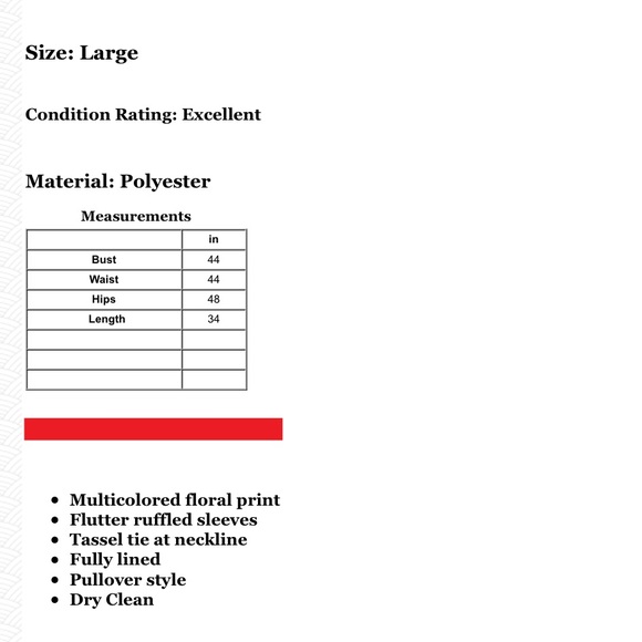 ❌SOLD❌Madewell Floral Lily Ruffle Chiffon Dress L - Picture 8 of 8